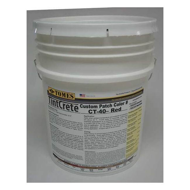 Tintcrete Concrete Patch and Repair, Pail, Red, TintCrete GRA-CT40-131