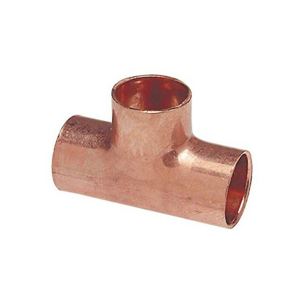 Nibco 1-1/4" x 1-1/4" x 3/8" NOM C Copper Reducing Tee 611R 11/4X11/4X3/8