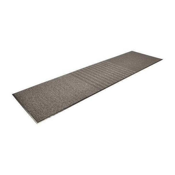 Entrance Runner, Polypropylene, 3/8 in Thick, Gray, 6 ft W x 12 ft L