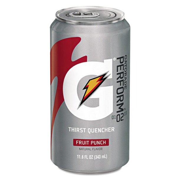 Gatorade Thirst Quencher Can, Fruit Punch, 11.6oz Can, PK24 30903