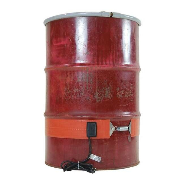 Drum/Pail Heater, Silicone Rubber, 120VAC, 15 Gallon, 700W, 44"L x 4"W