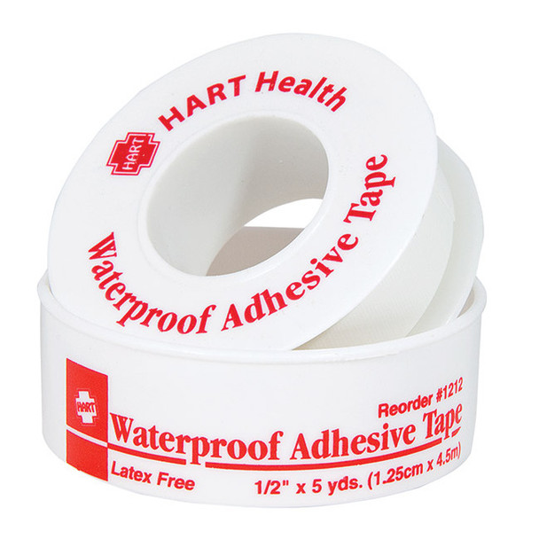 HART Health® Adhesive Cloth Tape, 1/2" x 5 yd, White, 1/Roll
