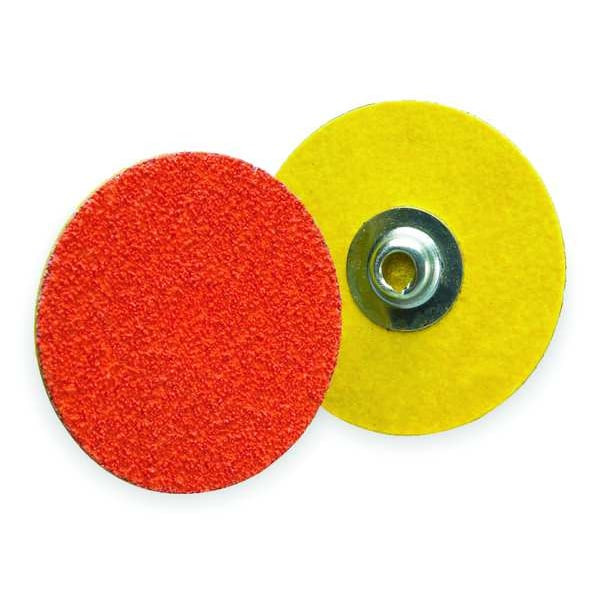 Norton Abrasives Quick Change Disc, CerAlO, 3in, 36G, TS, PK25 66261162327