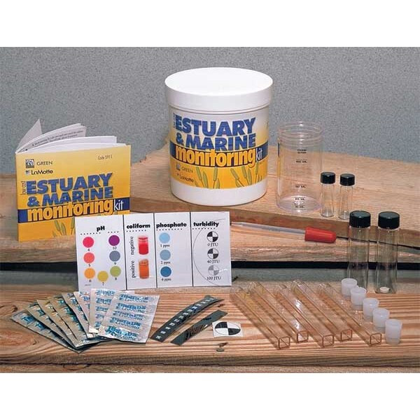 Lamotte Water Test Ed Kit,pH,Dis O2,Nitrate,etc 5911