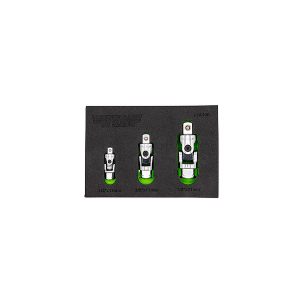 3 PC. FIRM FLEX DUAL DRIVE UJ ADAPTER SET FFA100