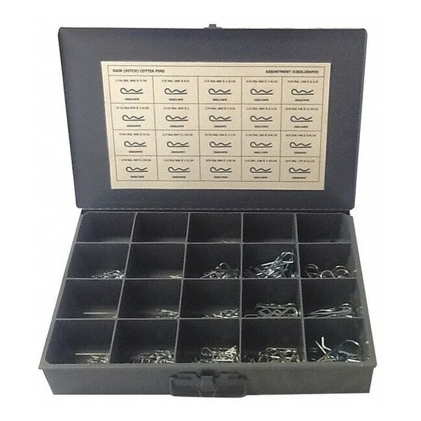 Manufacturer Varies Pin Assortment,20 Sizes,1100 pcs. JBDL20HPIN