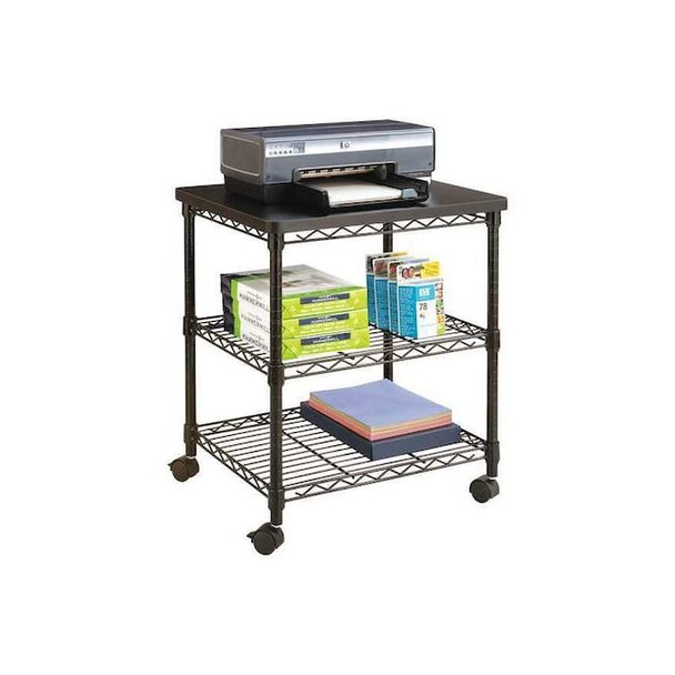 Safco Machine Stand, Black, 24in.W, 20in.D, 27in.H 5207BL