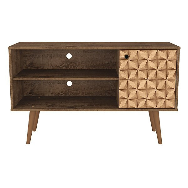 Manhattan Comfort TV Stand,Mid Century,42.52",Brown 212BMC97