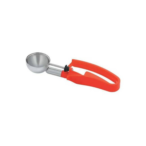 Vollrath Squeeze Disher,1.52 oz.,SS,Red 47397
