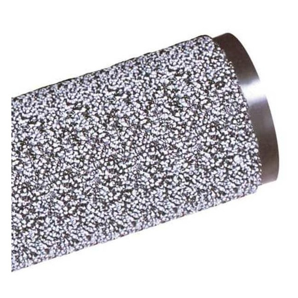 Entrance Mat, Polypropylene, 3/8 in Thick, Gray, 4 ft W x 8 ft L