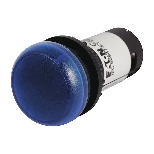 Eaton Raised Indicator Light,Blue,24VAC/DC C22-L-B-24