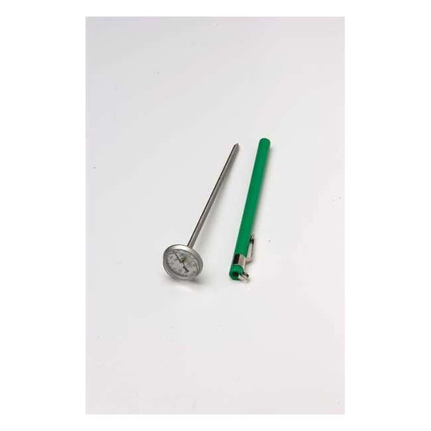 5" Stem Analog Dial Pocket Thermometer, 0 Degrees to 250 Degrees C