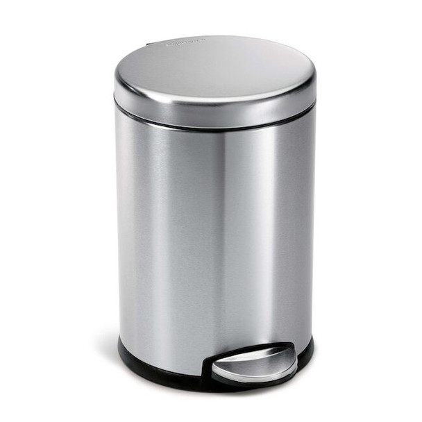 Simplehuman 4.5L Round Step Can, Brushed CW1852