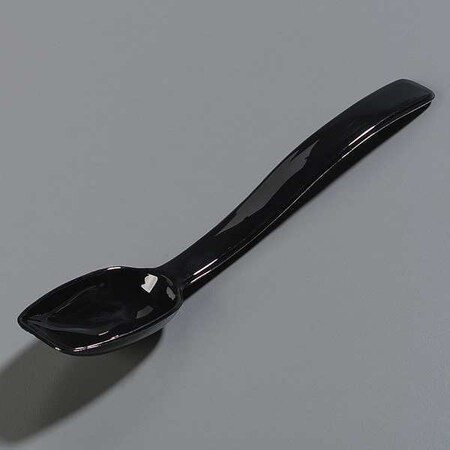 Carlisle Foodservice Solid Spoon,Black,8 In,PK12 446003