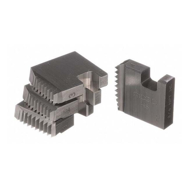 Manual Pipe Threading Replacement Dies, 3/4" High Speed Right-Hand NPT, 4-Piece