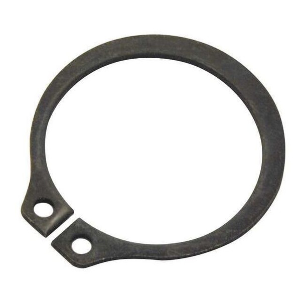 External Retaining Ring, Steel, Black Phosphate Finish, 25 PK