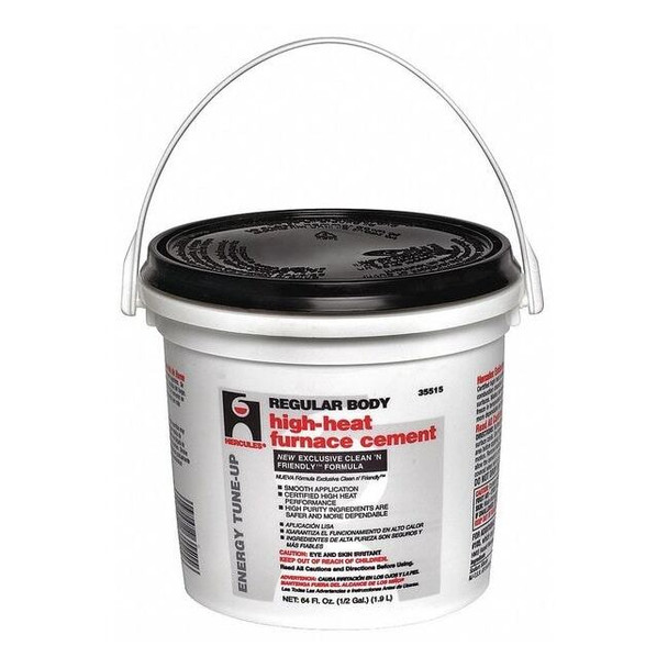 Hercules Furnace/Stove Cement,High Temp.,1/2 gal. 35515