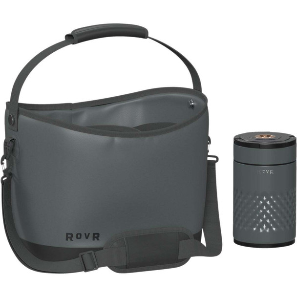 RovR Products KeepR 16 Liter Beverage Tote Caddy with Ice Bucket, Charcoal