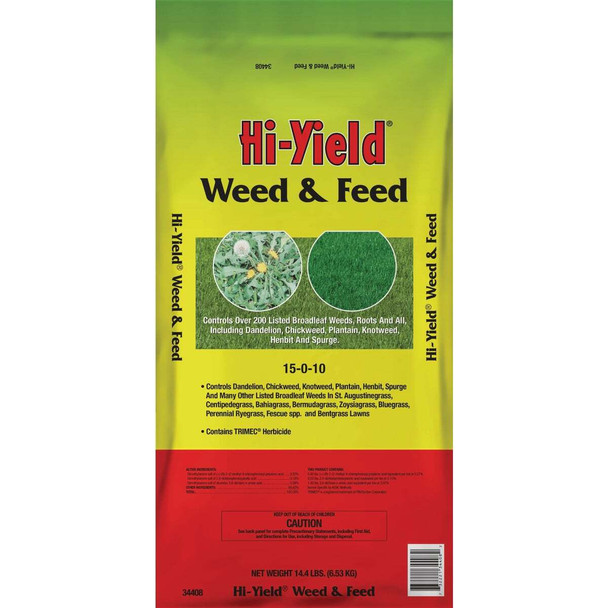 Hi-Yield 14.4 Lb. 15-0-10 Weed & Feed 34408