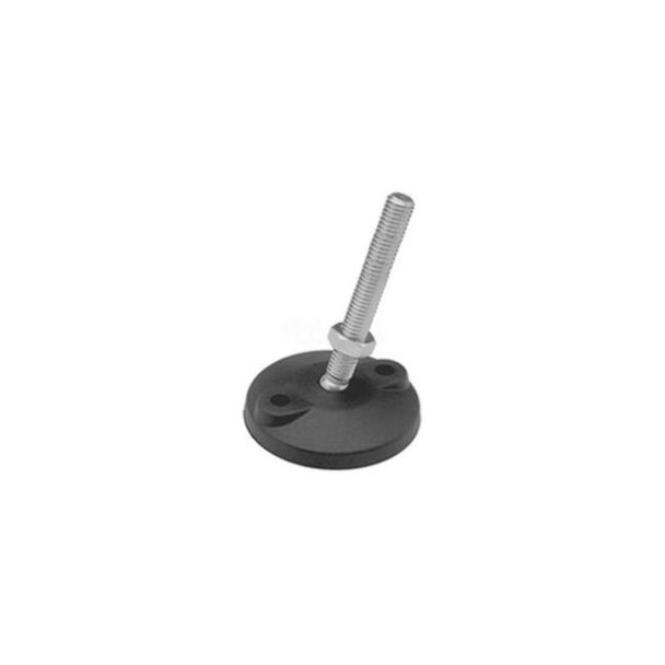 Leveling Mount w/ Lag Bolt Holes 1/2-13 x 4"" Stud 1.97"" Base Dia 5.375""H 4000