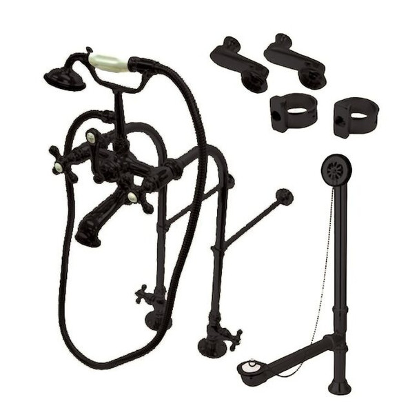 Clawfoot Tub Faucet Packages, Oil Rubbed Bronze, Freestanding
