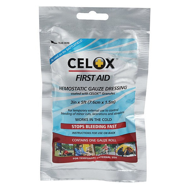 Celox Gauze Roll, Sterile, Beige, Chitosan, Pouch MS-FG08838181