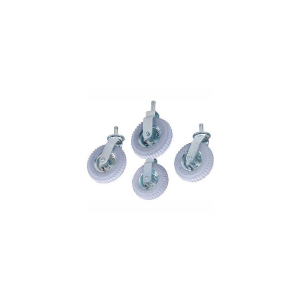 Nexel CA85RN (2) Swivel (2) Rigid Stem Casters 8"" Pneumatic Set of (4) 1200 lb
