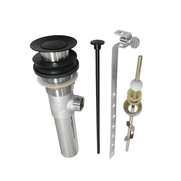 Brass, Bathroom Sink Drain, Pop-Up Drain with Overflow Hole