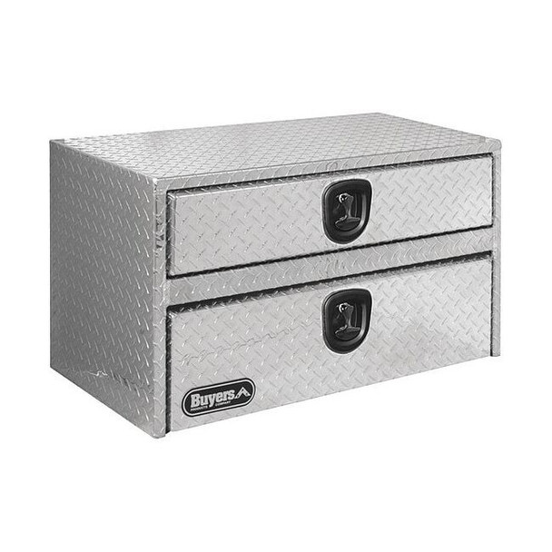 20x18x24 Inch Diamond Tread Aluminum Underbody Truck Box With Drawer