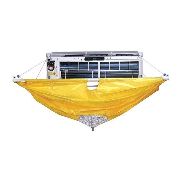 Supco Bib, Vinyl, Yellow, 47 in W, 47 in L ZCA24