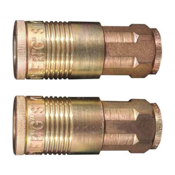 Milton G Style Coupler,1/2" FNPT,PK2 S-1815-2