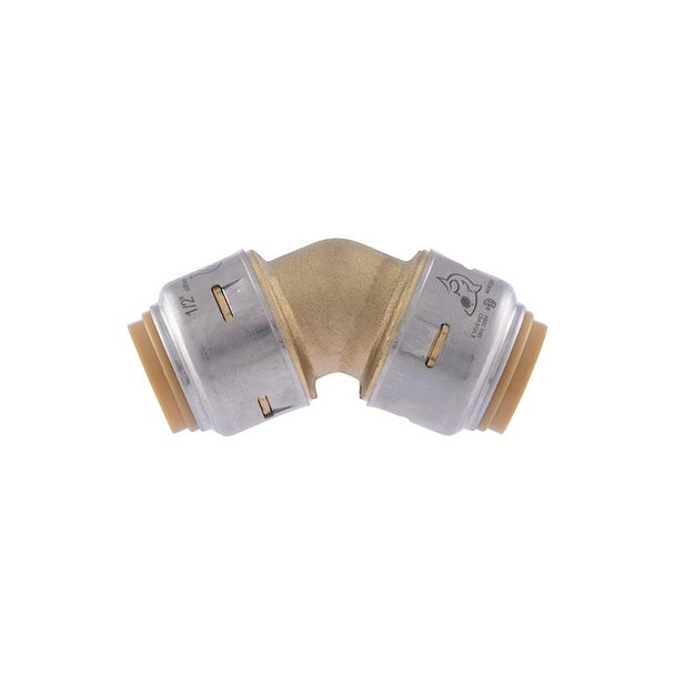 Sharkbite Elbow, Brass, Brass UR648