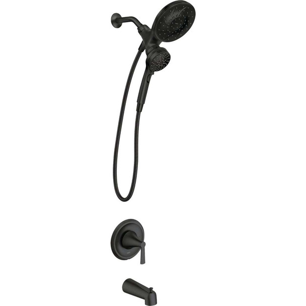 Moen Mikah Matte Black 1-Handle Tub & Shower Faucet 82310BL