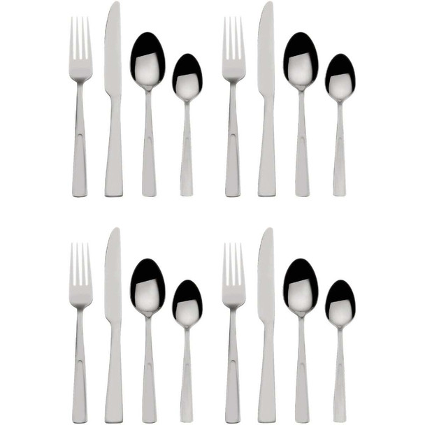 Pfaltzgraff Danford Stainless Steel Flatware Set (16-Piece) 5288320