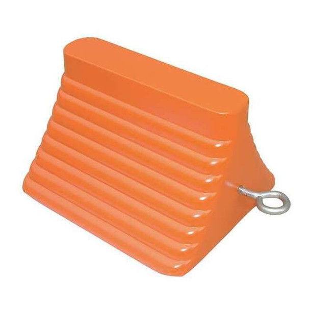 Manufacturer Varies Wheel Chock,Molded Rbr w/Stl Grab,Orange 22XW71
