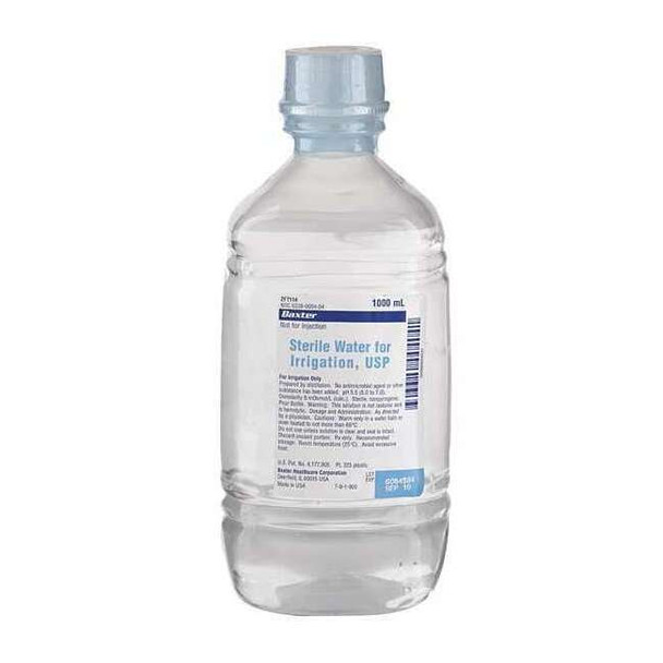Baxter Sterile Water,Bottle,1000mL BASW050114