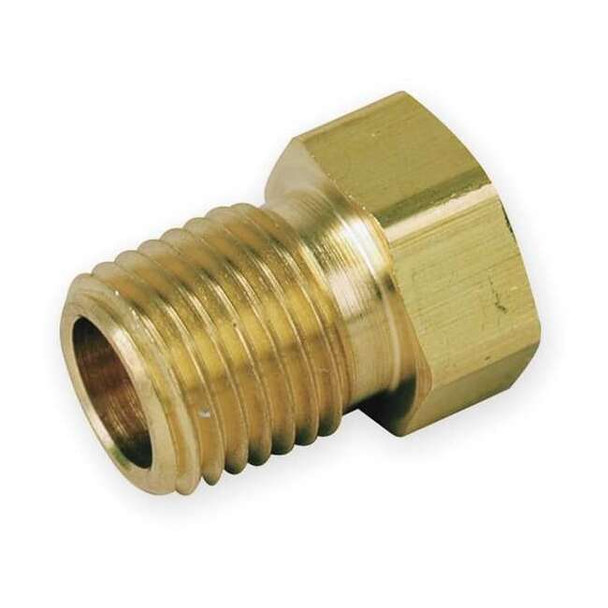 Reducing Bushing Brass Pipe Fitting, 1/2 in Male NPT X 1/4 in Female NPT