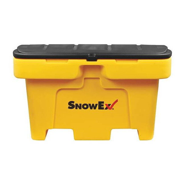 Snowex Yellow Salt Box, Plastic, 6 cu ft Volume Capacity 2FGV7