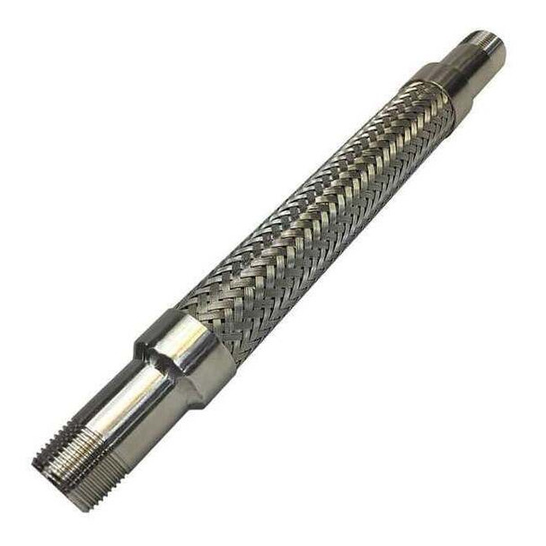 Flexible Metal Hose,1/2 in. dia,6-1/2inL