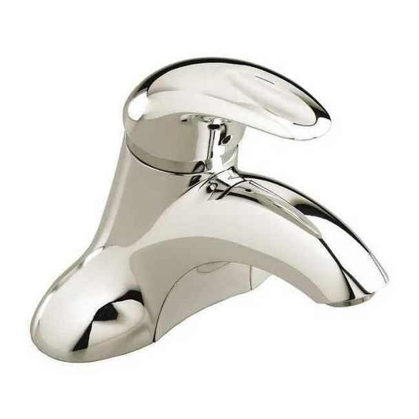 Manual Low Arc Bathroom Faucet, 4" Mount, Brushed Nickel 3 Hole