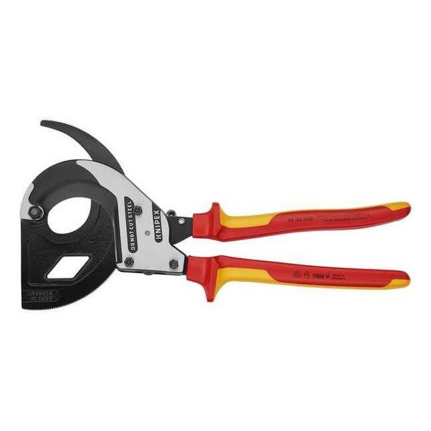 Knipex 12-1/2" Cable Cutter, Center Cut, 3-Stage),Insulated 95 36 320