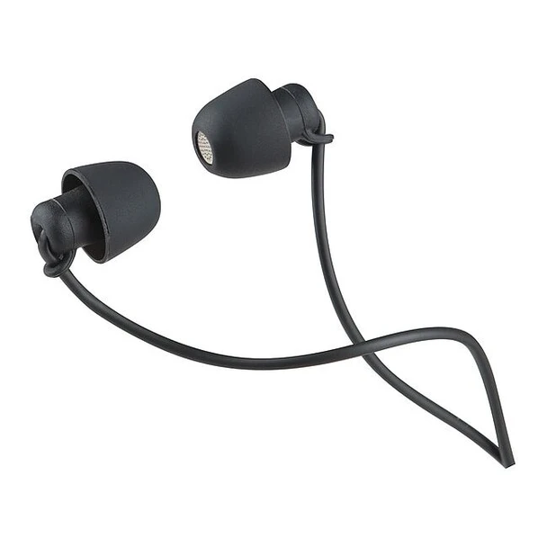 Mobilespec Wired Earbuds,Silicone,110VAC,Black MBS10301