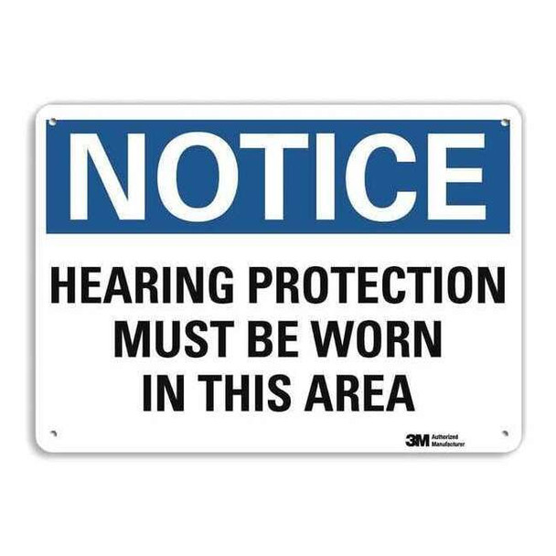Lyle Notice Sign, RecycldReflecAlum, 10inWx7inH, U5-1265-RA_10X7 U5-1265-RA_10X7