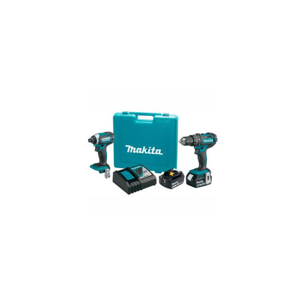 Makita XT261M 18V LXT 4.0Ah Li-Ion Cordless 2Pc Kit Hammer Drill/Impact Driver X