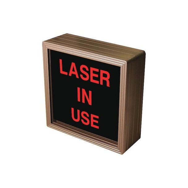 Tapco Custom Backlit Sign, Laser In Use, Red/Black, 7 in W, 7 in H 140061
