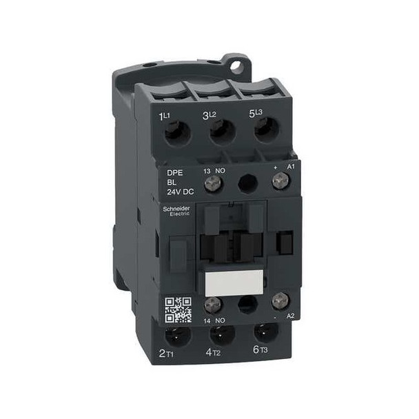 IEC Magnetic Contactor, 1NO, 24V DC, 3 P, Non-Reversing, Screw Clamp