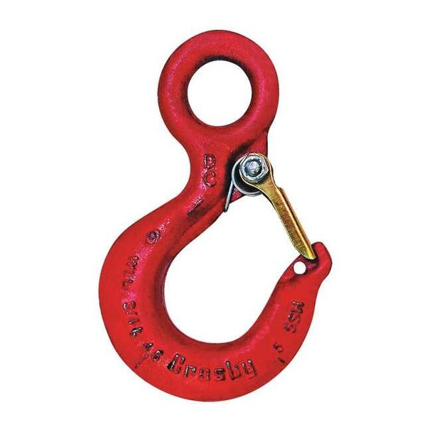 Crosby Eye Hook,Carbon Steel,1500 lb.,Red 1022205