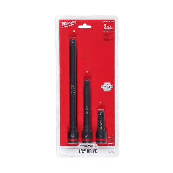 3 pc. SHOCKWAVE Impact Duty 1/2 in. Drive Extension Set