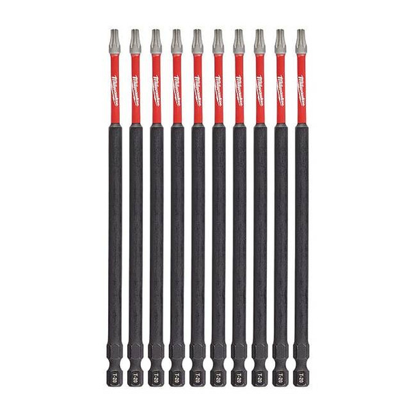 Milwaukee Tool 6 in. TORX T20 SHOCKWAVE Impact Duty Power Bit (10 pk) 48-32-4245