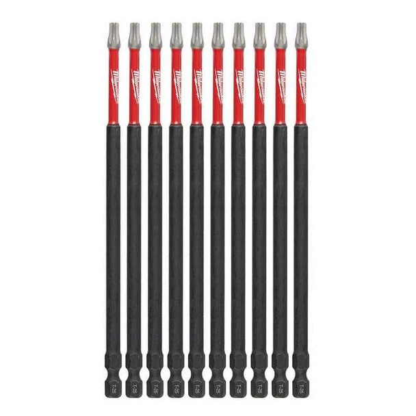 Milwaukee Tool SHOCKWAVE 6" Impact Torx T25 Power Bits (10 Pk) 48-32-4246